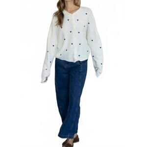 NEW MINT EXCLUSIVES piper heart cardigan in ivory